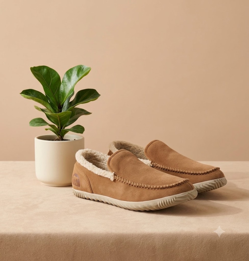 NWT SOREL Men's Dude Moc Slipper - Elk - 9 US